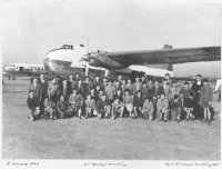 1955 - Febrer. Visita a l'aeroport de Barcelona